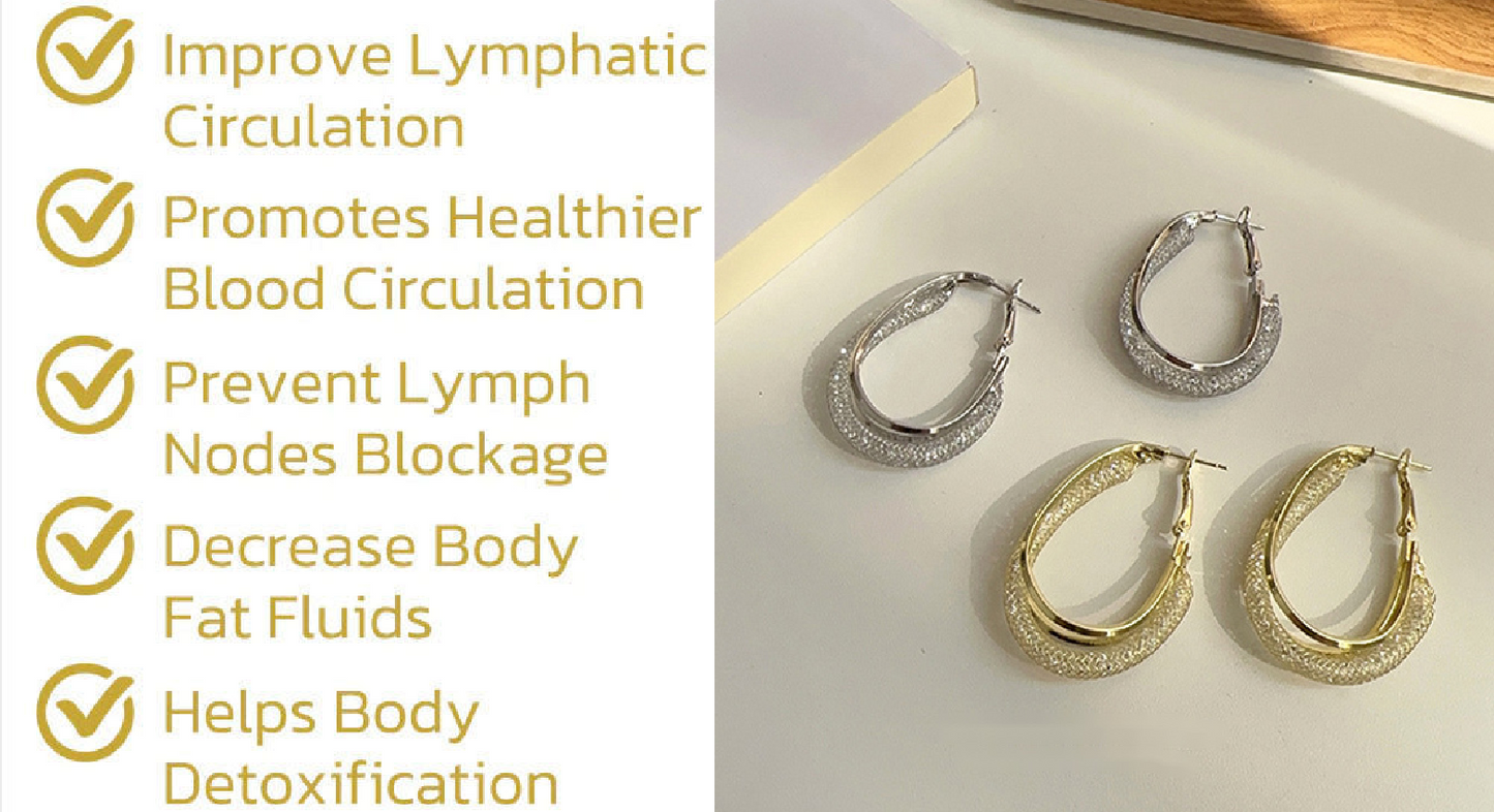 (🔥LAST DAY SALE-80% OFF) Lymphatic fashion Oval Earrings