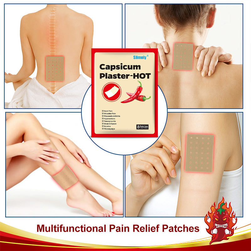 ✅Official Store: Slimoly® Capsicum Plaster-HOT for Arthritis Pain Relief and Soothing Therapy