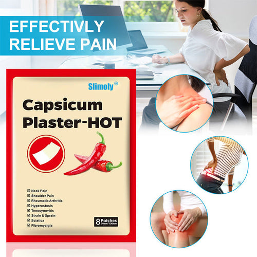 ✅Official Store: Slimoly® Capsicum Plaster-HOT for Arthritis Pain Relief and Soothing Therapy