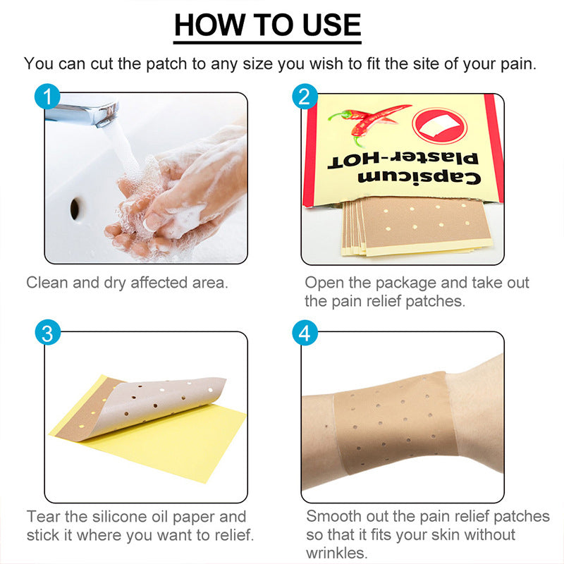 ✅Official Store: Slimoly® Capsicum Plaster-HOT for Arthritis Pain Relief and Soothing Therapy