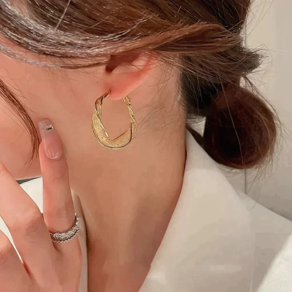 (🔥LAST DAY SALE-80% OFF)Histone Lymphatic activity hoop earrings