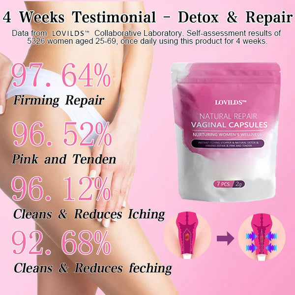 LOVILDS™ Instant Itch Relief & Natural Detox & Firming Repair & Pink and Tender Natural Capsules🥥🥥