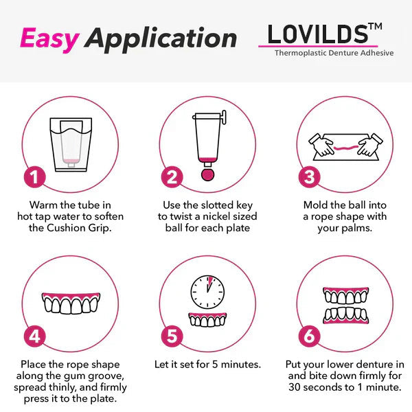 🦷BUY 1 GET 1 FREE🎁LOVILDS™Thermoplastic Denture Adhesive-Official Brand Store