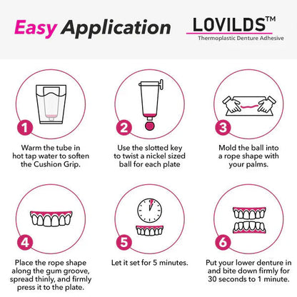 🦷BUY 1 GET 1 FREE🎁LOVILDS™Thermoplastic Denture Adhesive-Official Brand Store