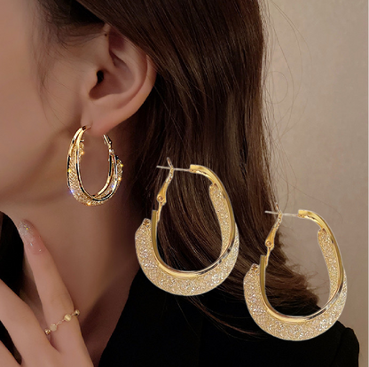 （🔥LAST DAY SALE-80% OFF) Lymphatic fashion Oval Earrings