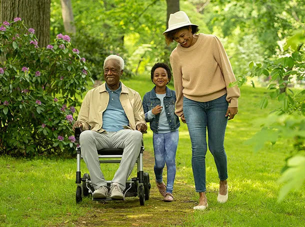 🔥Almost sold out⚡ Folding Power Chair Left- or Right-handed Control✨✅450-lb Weight Capacity