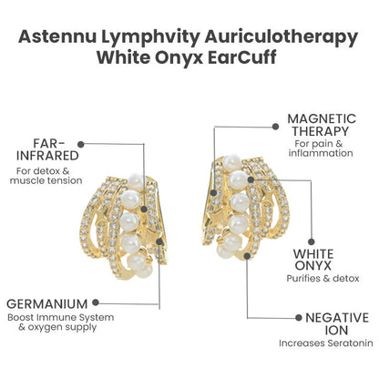Lovilds™ Lymphvity Auriculotherapy White Onyx EarCuff（Limited time discount 🔥 last day）