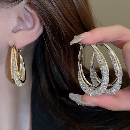 （🔥LAST DAY SALE-80% OFF) Lymphatic fashion Oval Earrings