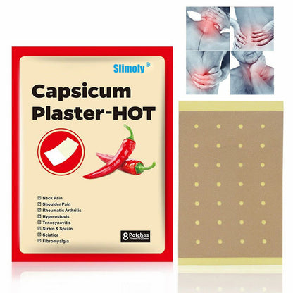 ✅Official Store: Slimoly® Capsicum Plaster-HOT for Arthritis Pain Relief and Soothing Therapy