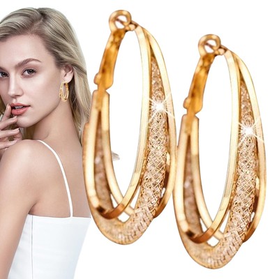 （🔥LAST DAY SALE-80% OFF) Lymphatic fashion Oval Earrings